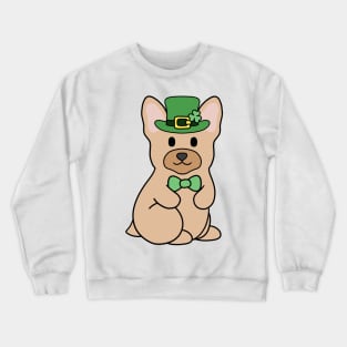 St Patrick French Bulldog Cream Crewneck Sweatshirt